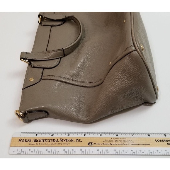 RARE Coach Mickie Gray Smooth Leather Satchel Purse Handbag Crossbody Bag 25032E - Picture 12 of 12